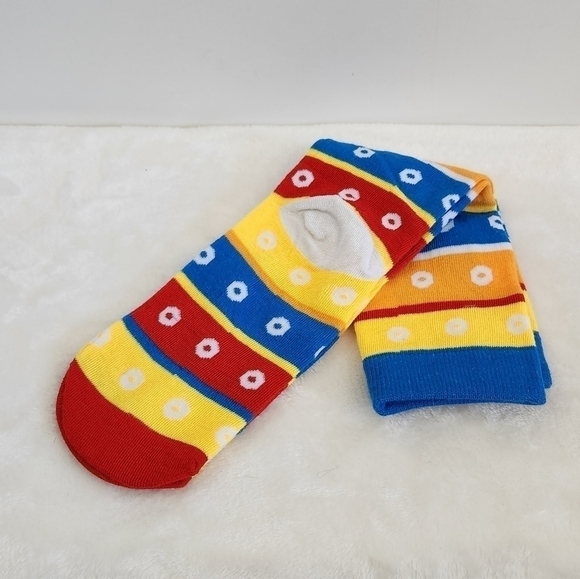 Kelloggs Toucan Sam Froot Loops Novelty Blue Yellow Orange Red Socks Unisex - Picture 5 of 8
